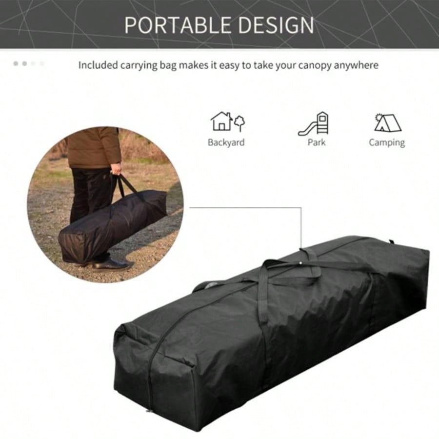 1039; 2039; Up Canopy party Tent with 4 Sidewalls, Green - AS Prohibited by