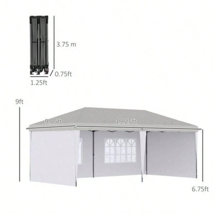 1039; 2039; Up Canopy party Tent with 4 Sidewalls, White - AS Prohibited by