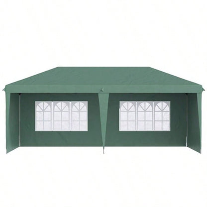 1039; 2039; Up Canopy party Tent with 4 Sidewalls, Green - AS Prohibited by