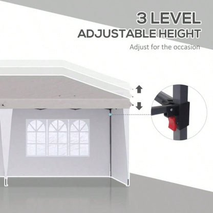 1039; 2039; Up Canopy party Tent with 4 Sidewalls, White - AS Prohibited by