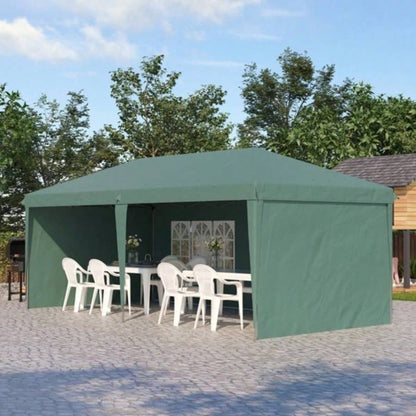 1039; 2039; Up Canopy party Tent with 4 Sidewalls, Green - AS Prohibited by