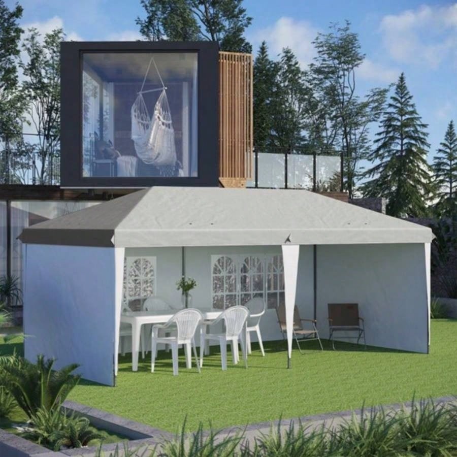 1039; 2039; Up Canopy party Tent with 4 Sidewalls, White - AS Prohibited by