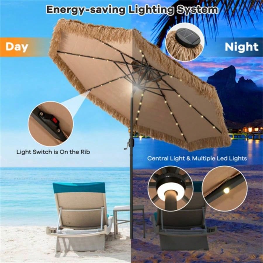 10 Foot Portable Beach with Led Lights.
