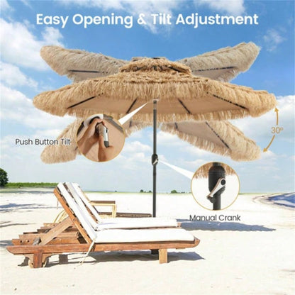9 Foot Portable Beach with Led Lights.