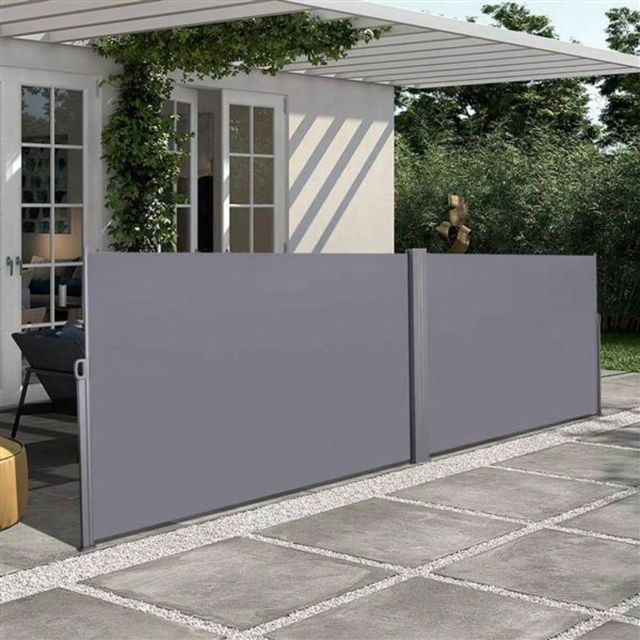 276x 7139; 39; Retractable Side Awning, Waterproof - Resistant, Privacy Screen Divider Roll Up Balcony