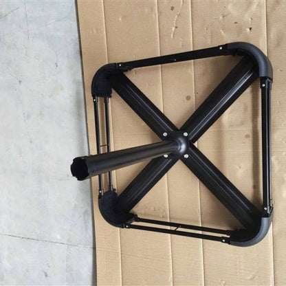 15x9ft Large Double - Sided Rectangular Outdoor Twin Patio Market with light and base - red