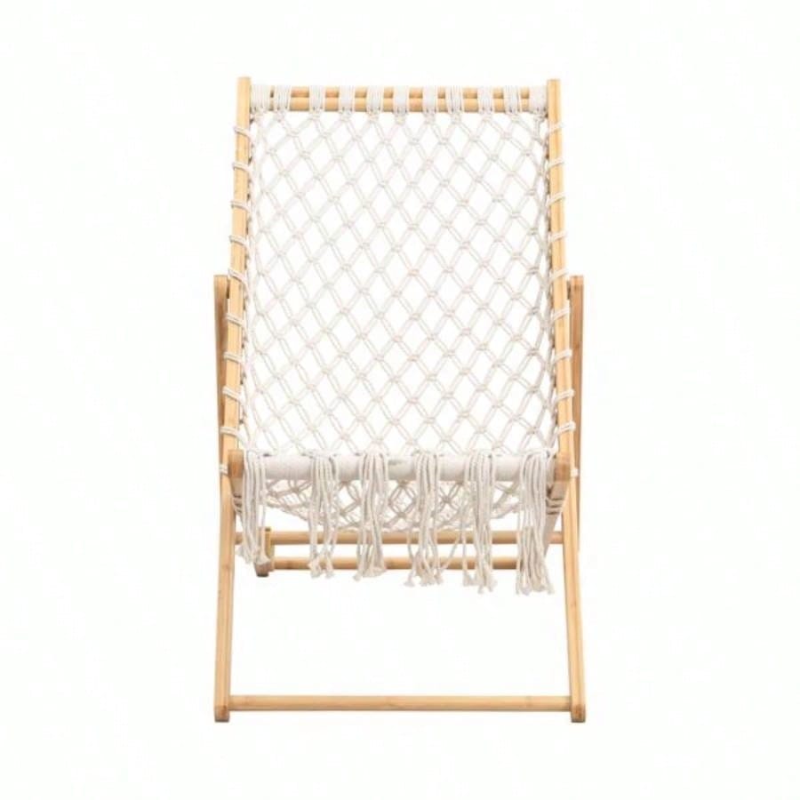 Set of 2 Weaving Chair, with Handwoven Rope Patio, Living Room, Garden, Balcony