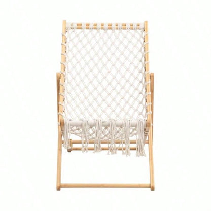 Set of 2 Weaving Chair, with Handwoven Rope Patio, Living Room, Garden, Balcony