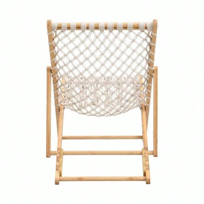 Set of 2 Weaving Chair, with Handwoven Rope Patio, Living Room, Garden, Balcony
