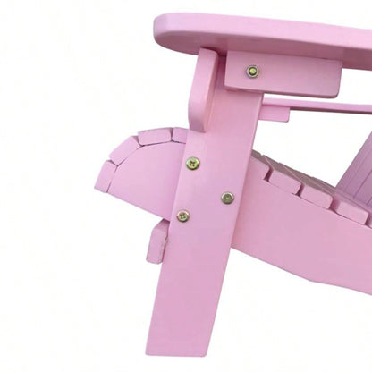 Outdoor or indoor Wood children Adirondack chair, pink