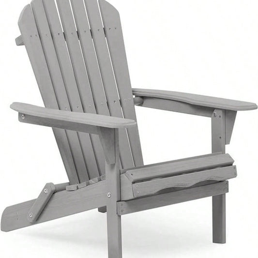 Wood Lounge Patio Chair Garden Outdoor Wooden Folding Adirondack Chair Set of 2 Solid Cedar Wood Lounge Patio Chair Garden, Lawn, Backyard,
