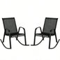 2 PCS Metal Patio Rocking Chair