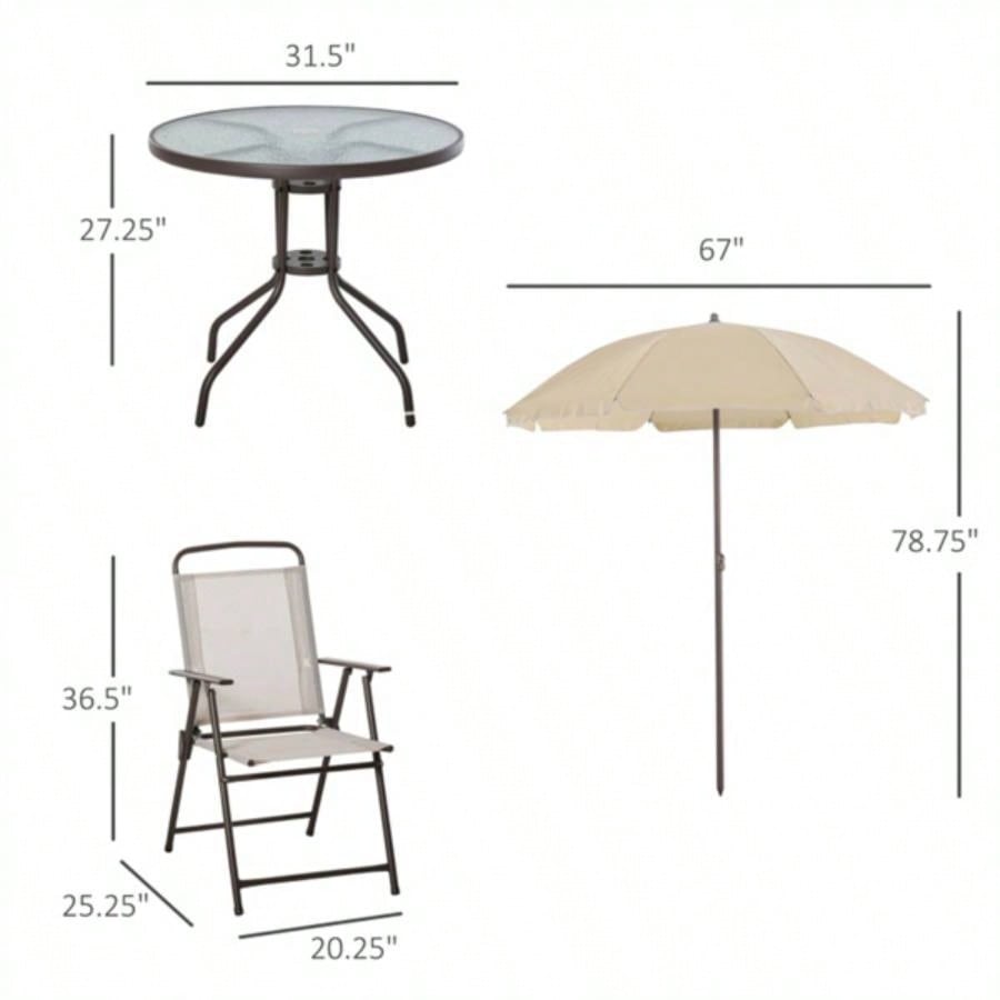 Outdoor dining table and chair package with Prohibited by