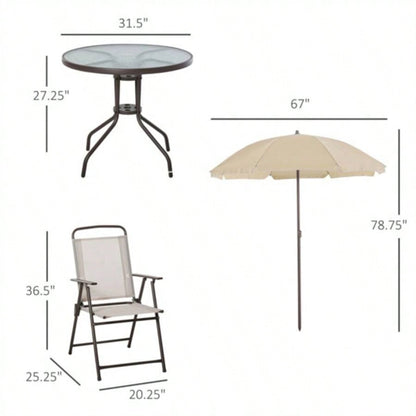 Outdoor dining table and chair package with Prohibited by