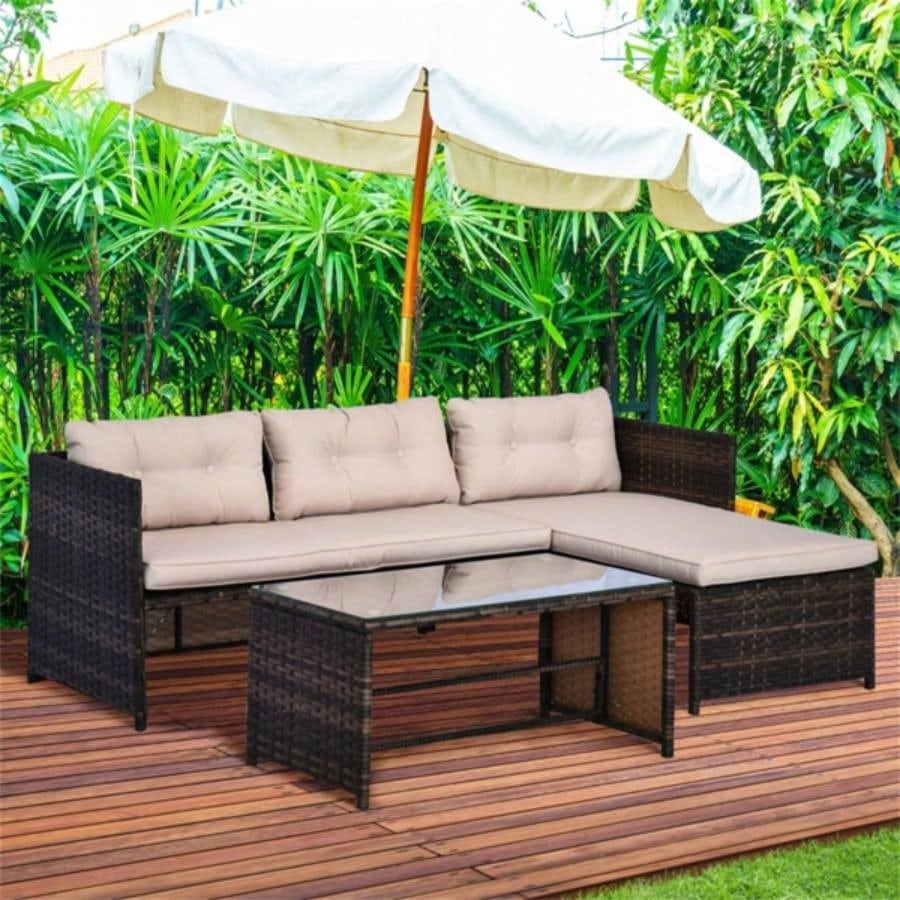 Pieces Patio Furniture Set