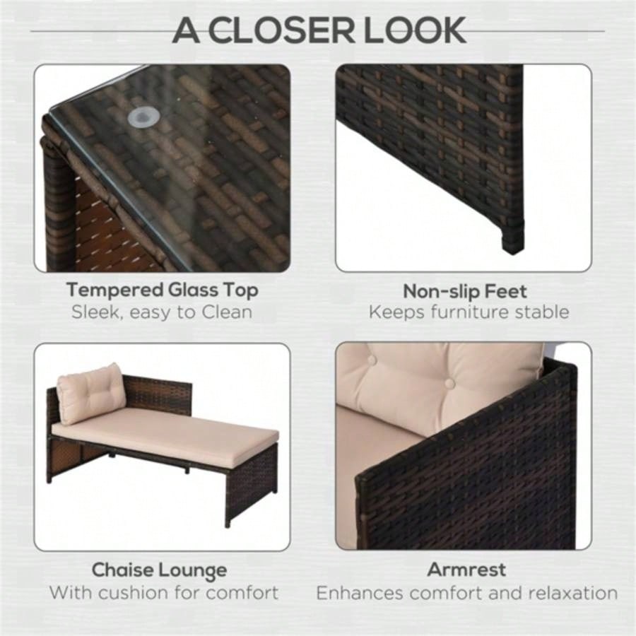 Pieces Patio Furniture Set