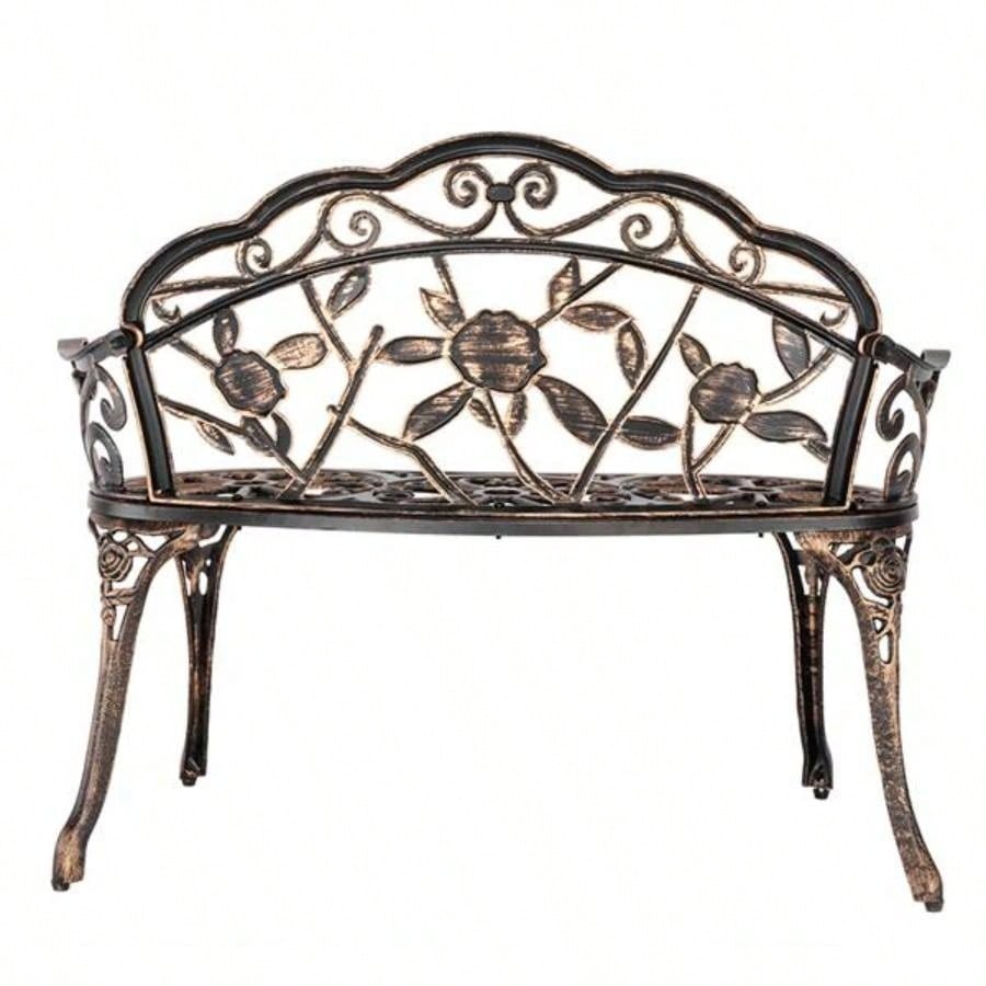38.5 Cast Aluminum Outdoor Courtyard Decoration Park Leisure Chair