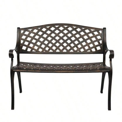 40.5 Outdoor Cast Aluminum With Mesh Backrest Surface