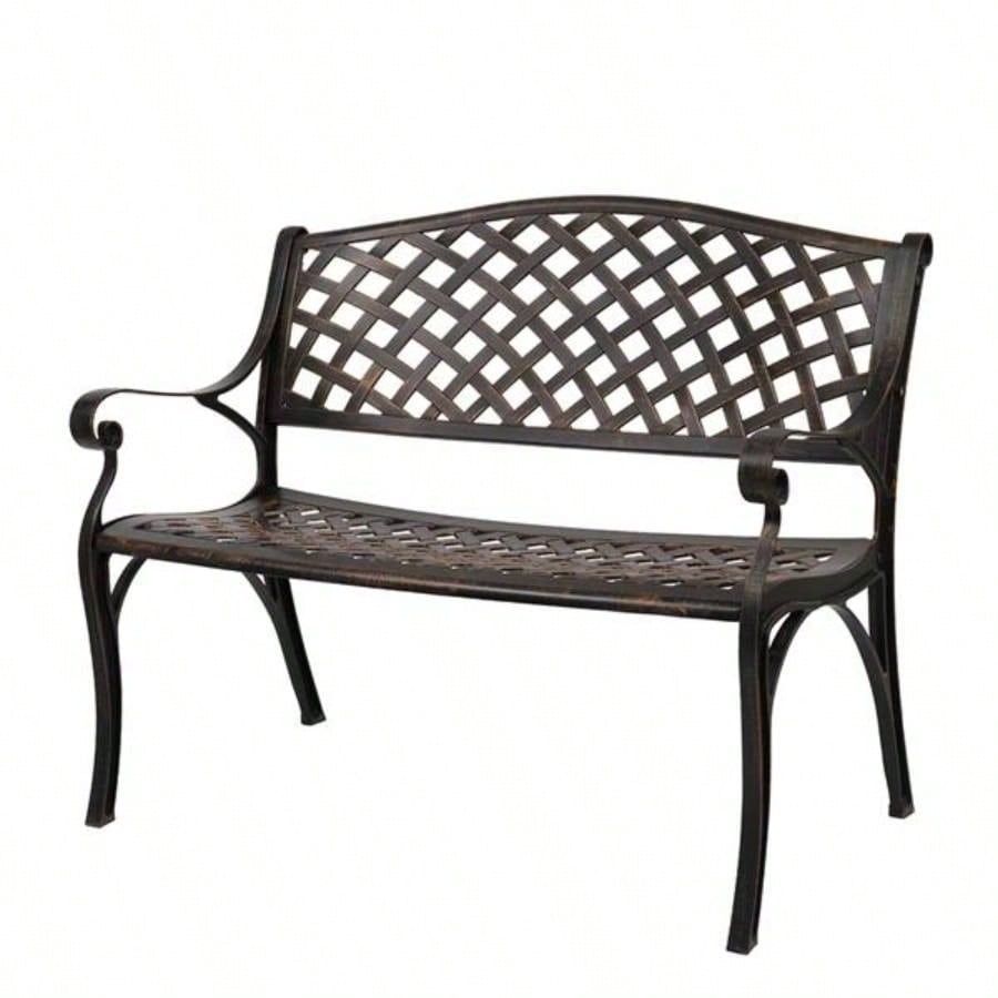 40.5 Outdoor Cast Aluminum With Mesh Backrest Surface