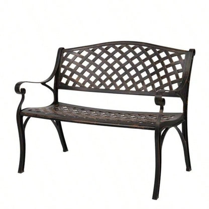 40.5 Outdoor Cast Aluminum With Mesh Backrest Surface
