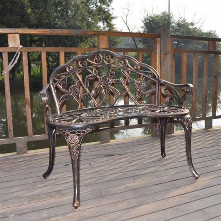 38.5 Cast Aluminum Outdoor Courtyard Decoration Park Leisure Chair
