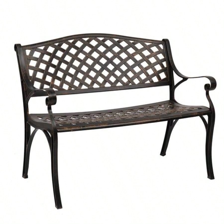 40.5 Outdoor Cast Aluminum With Mesh Backrest Surface