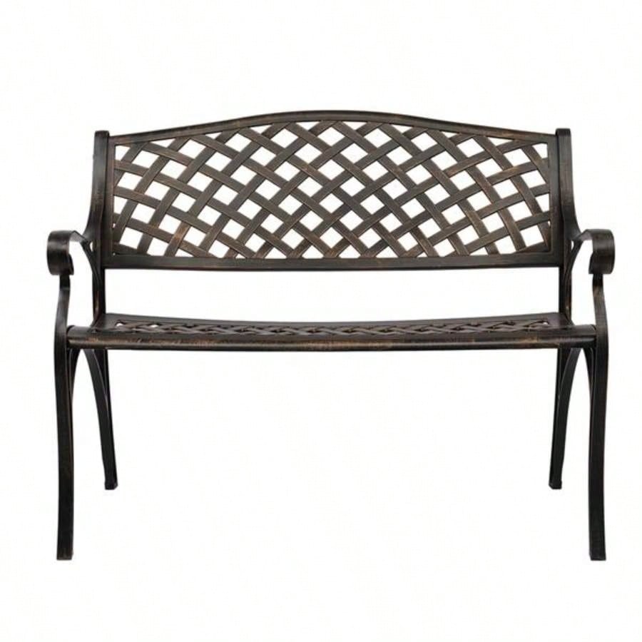 40.5 Outdoor Cast Aluminum With Mesh Backrest Surface