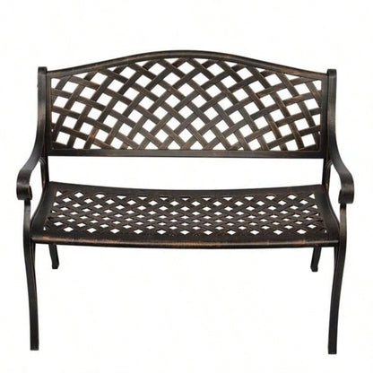 40.5 Outdoor Cast Aluminum With Mesh Backrest Surface