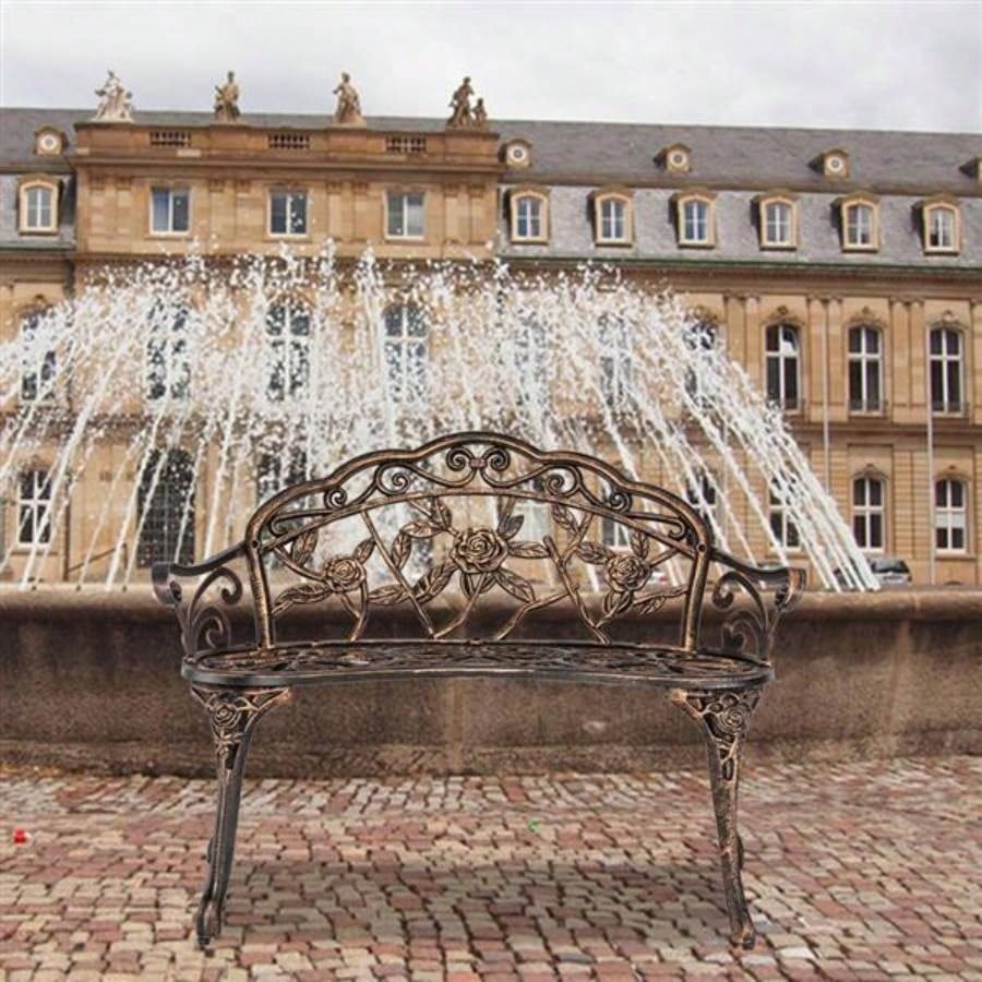 38.5 Cast Aluminum Outdoor Courtyard Decoration Park Leisure Chair