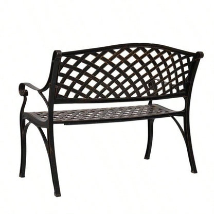40.5 Outdoor Cast Aluminum With Mesh Backrest Surface