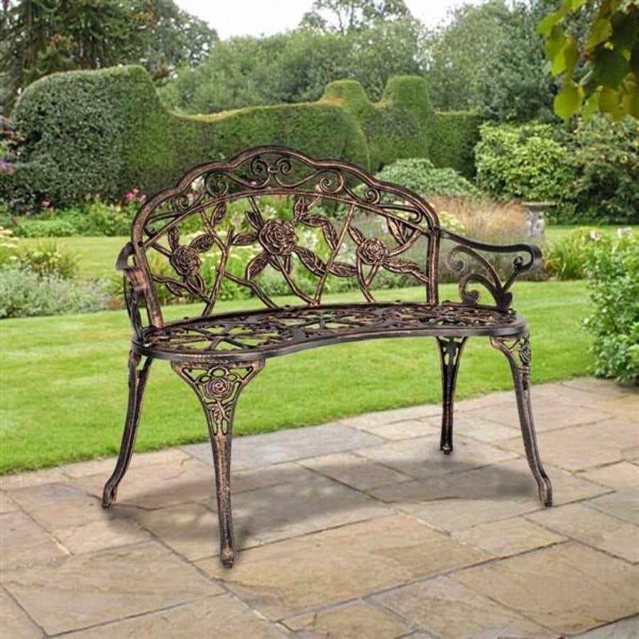 38.5 Cast Aluminum Outdoor Courtyard Decoration Park Leisure Chair