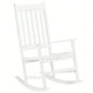68.5*86*115CM Square Wooden Rocking Chair White