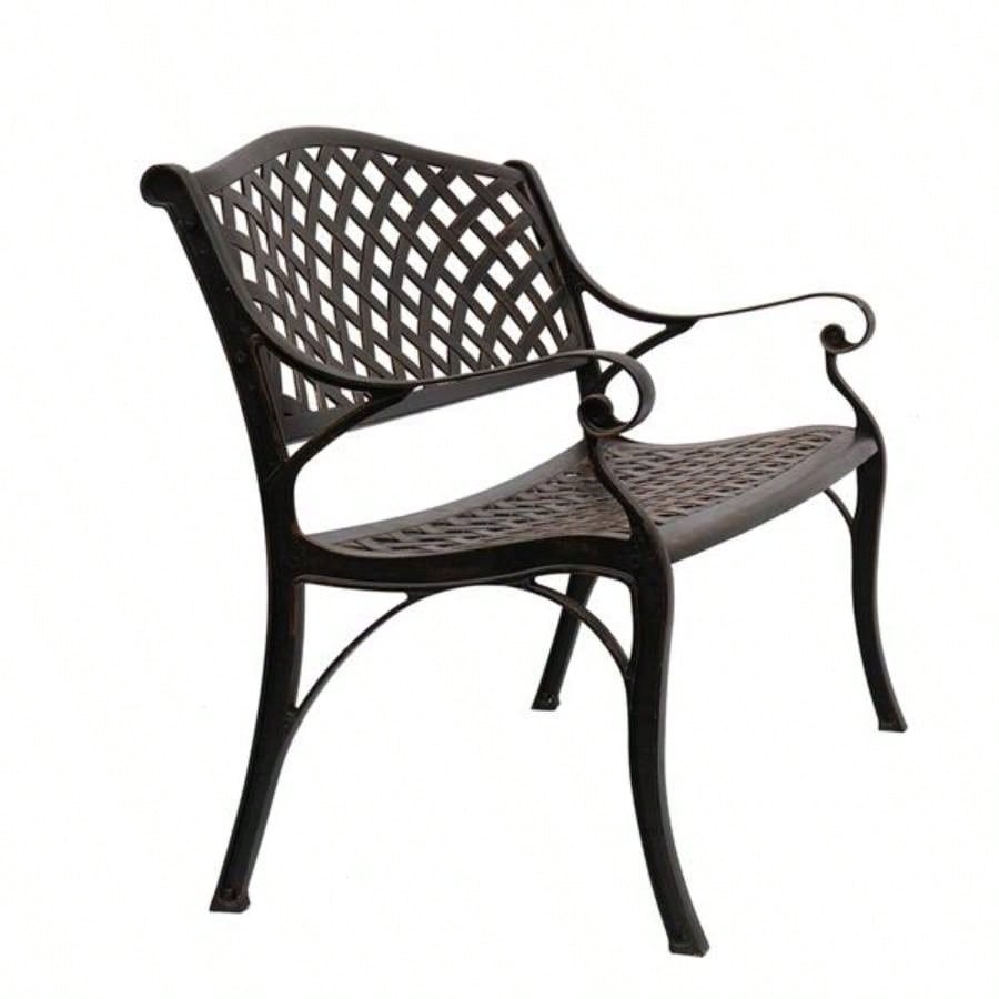 40.5 Outdoor Cast Aluminum With Mesh Backrest Surface