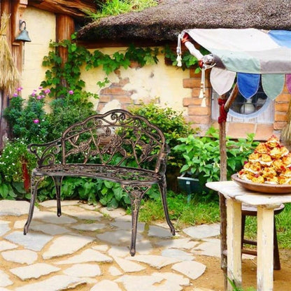 38.5 Cast Aluminum Outdoor Courtyard Decoration Park Leisure Chair