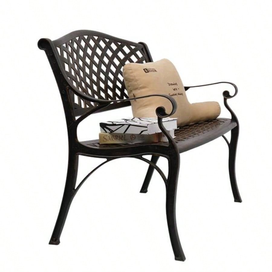 40.5 Outdoor Cast Aluminum With Mesh Backrest Surface