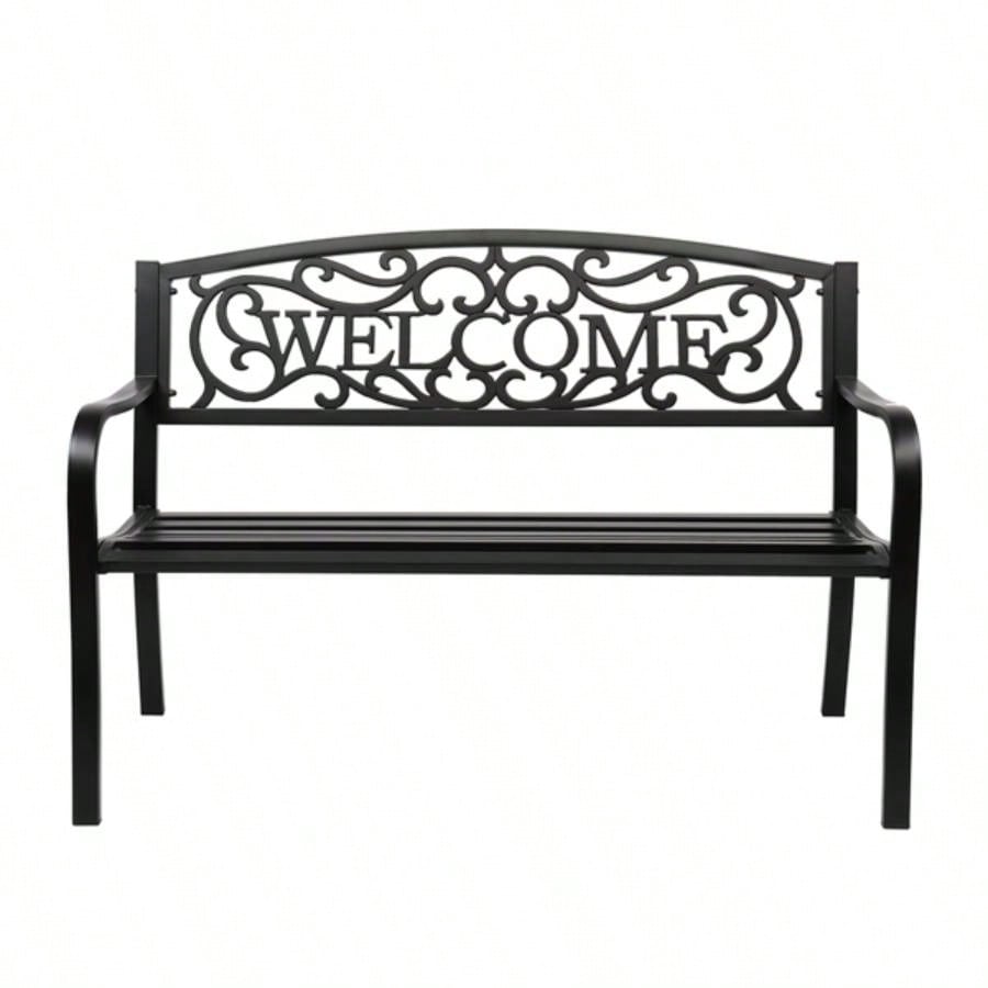 50 Outdoor Welcome Backrest Cast Iron