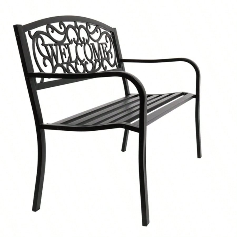 50 Outdoor Welcome Backrest Cast Iron