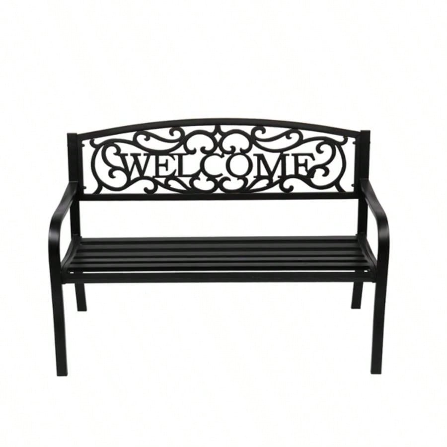 50 Outdoor Welcome Backrest Cast Iron
