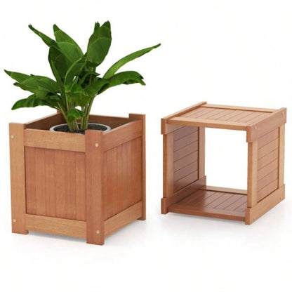 Wooden with planter box