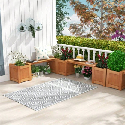 Wooden with planter box