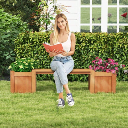 Wooden with planter box
