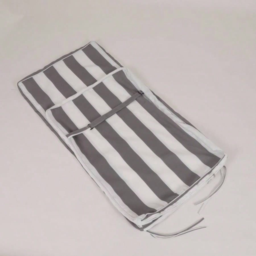2PCS Set Outdoor Lounge Chair Cushion Patio Funiture Cushion Chaise Lounge Cushion - white