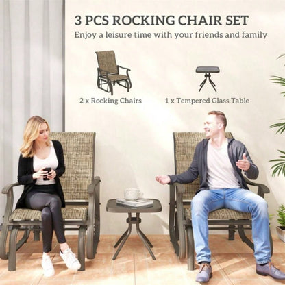 Outdoor dining table and chair