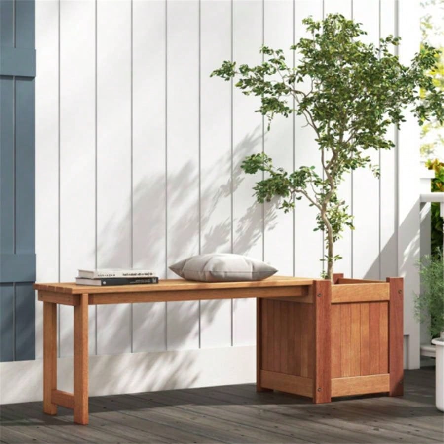 Outdoor with planter box, teak