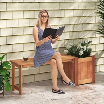 Outdoor with planter box, teak