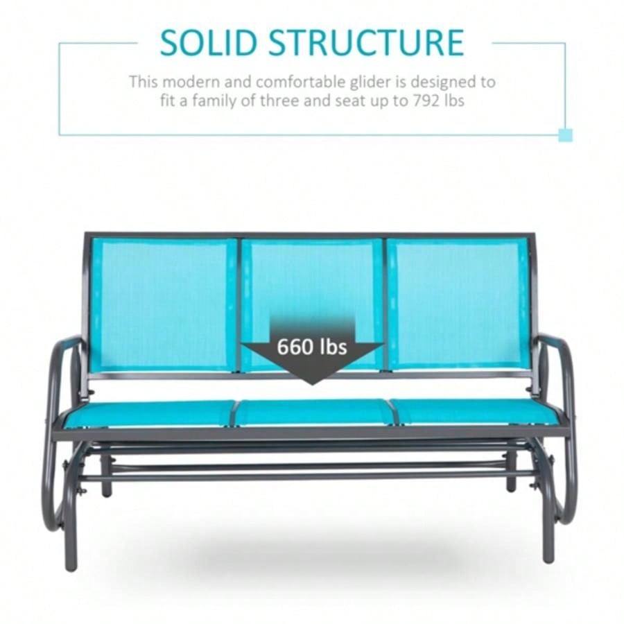 Outdoor courtyard seats 3 people - Blue Prohibited by