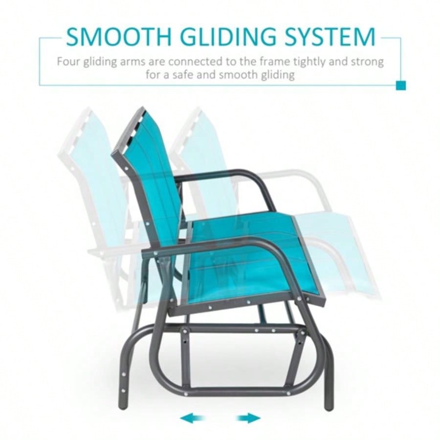 Outdoor courtyard seats 3 people - Blue Prohibited by