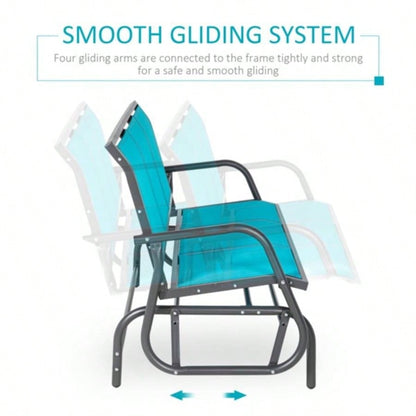 Outdoor courtyard seats 3 people - Blue Prohibited by