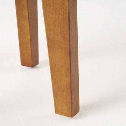 Outdoor Acacia Wood and Rope Weave 3 Piece Chat Set, White and Teak