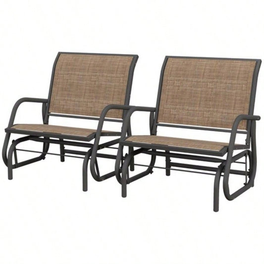 2PCS Outdoor Glider ChairProhibited by